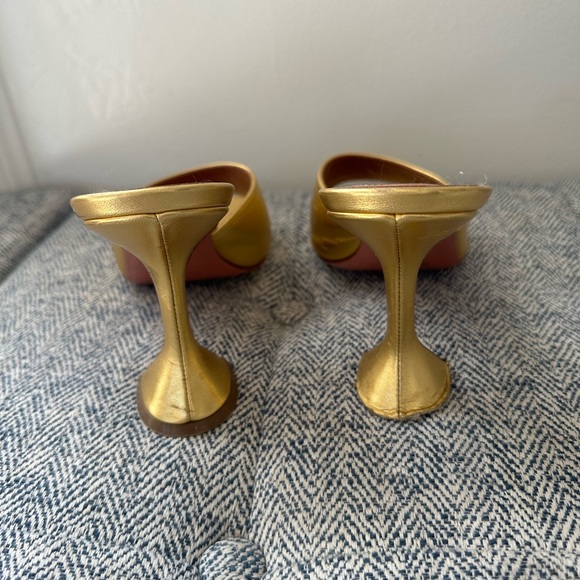 Amina muaddi lupita sandal heels 39 gold - Picture 5 of 7